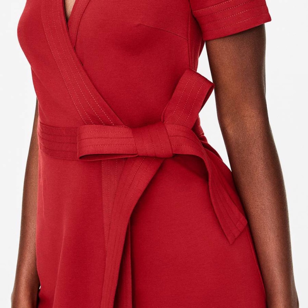 Boden size 8 wrap dress red - Picture 6 of 7